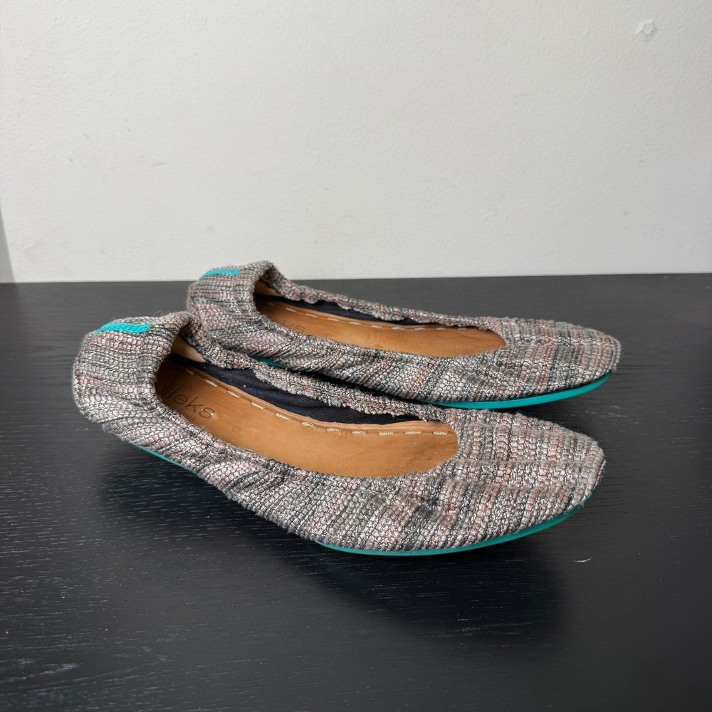 Tieks by Gavrieli Razzle Dazzle Multicolor Woven Metallic Ballet Flats Shoes 9